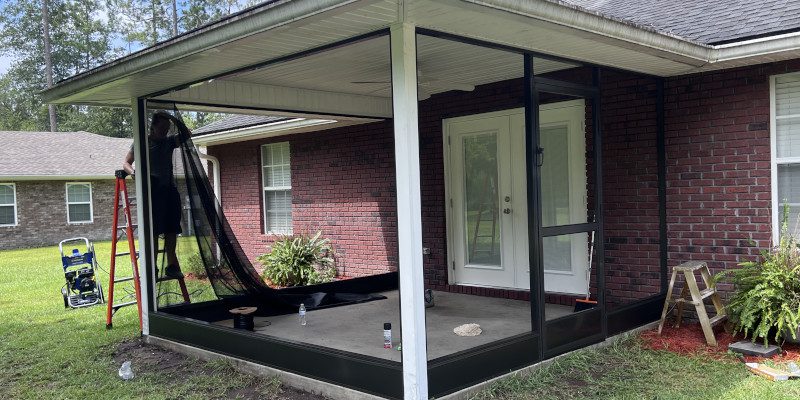Lanai Screen Installation in DeBary, Florida